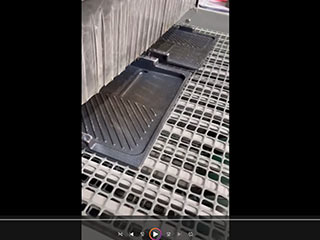 重慶客戶案例：燒烤盤噴砂機(jī)噴砂處理效果視頻