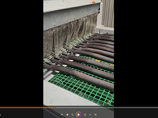 山西客戶案例：鐵件輸送式自動噴砂機(jī)工作視頻